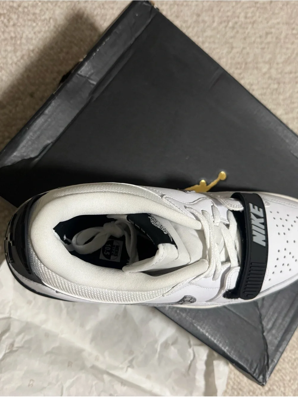Nike Air Jordan Legacy 312 Low – White/Black/Cement – Size 10.5